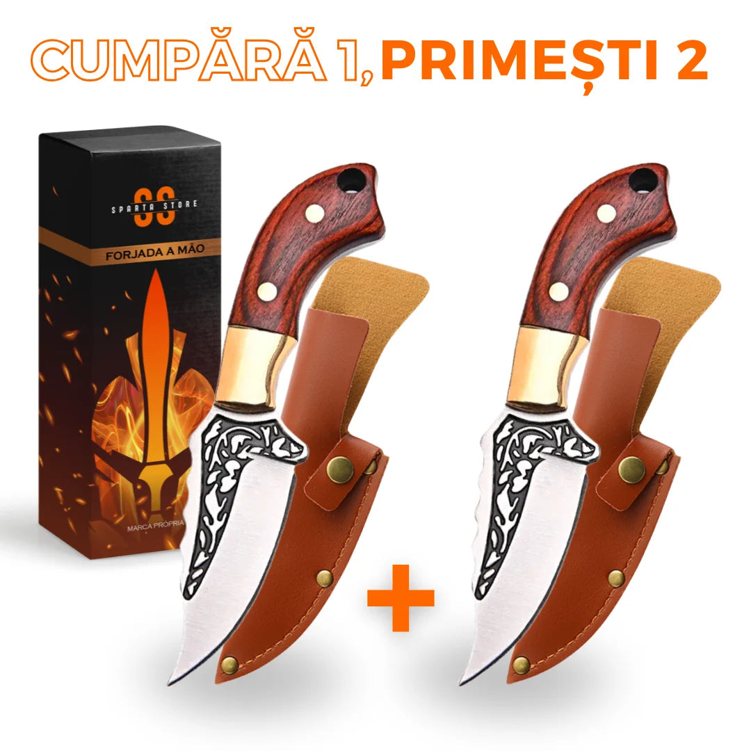 (CUMPĂRĂ 1, PRIMEȘTI 2) CUȚIT LOTUS SPARTTA™ - 100% FORJAT MANUAL