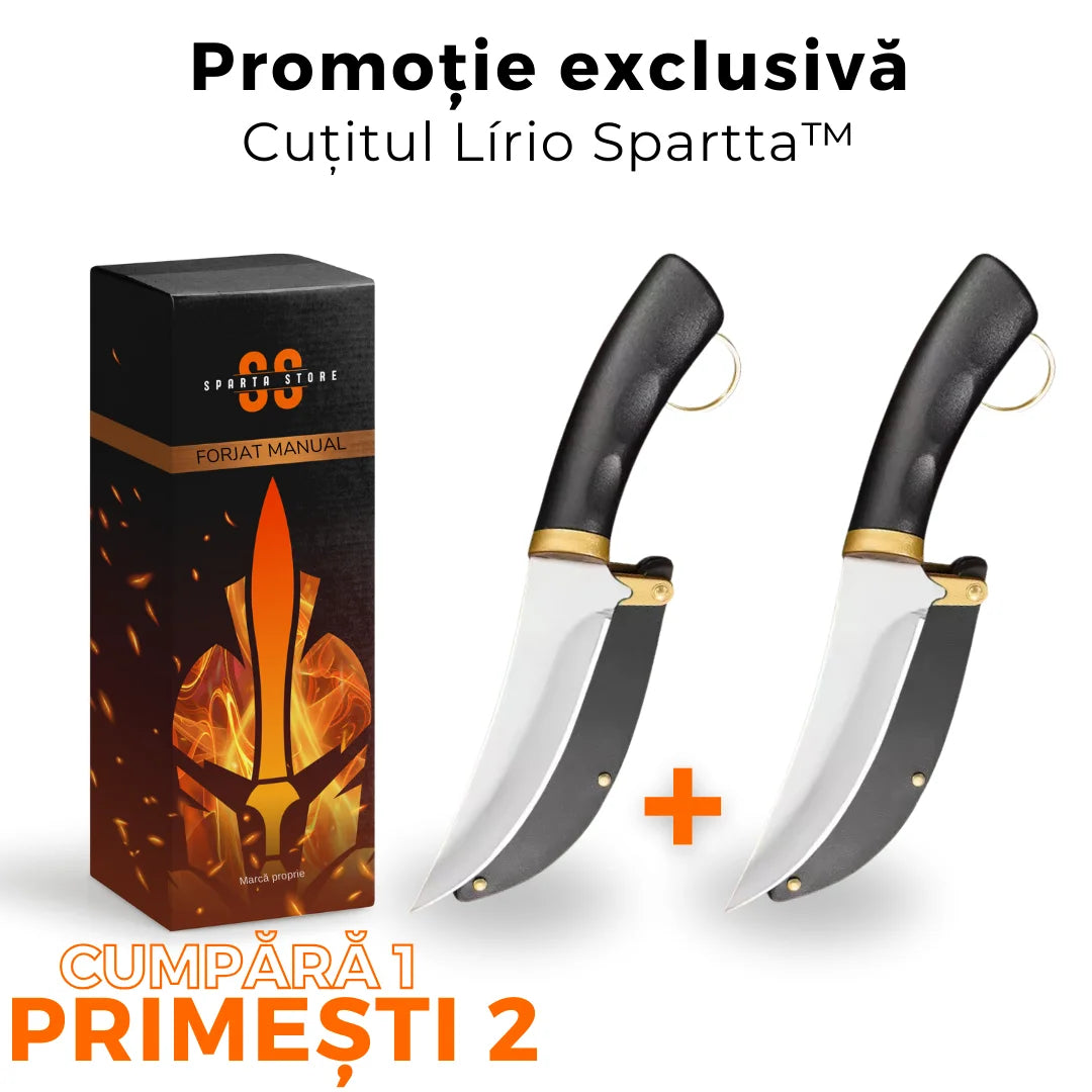 (CUMPĂRĂ 1, PRIMEȘTI 2) CUȚIT LIRIO SPARTTA™ – 100% FORJAT MANUAL