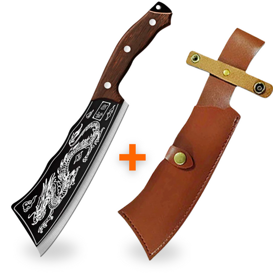 Funda de Cuero Genuino • Cuchillo Drak